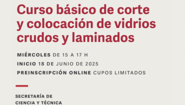 Curso Básico de Corte y Colocación de Vidrios crudos y laminados